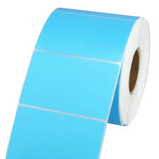 Etiqueta 80x45 Vellum Azul Satinado