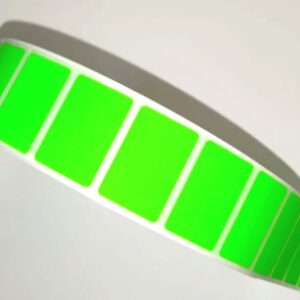 Etiqueta 30x20 verde flúor