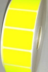 Etiqueta 40x25 amarillo flúor