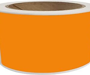 Etiqueta Naranja Fluor 70x25