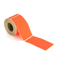 Etiqueta Naranja Fluor 90x50