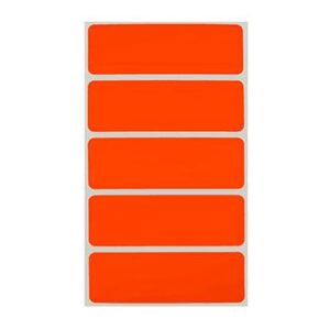 Etiqueta Rojo Fluor 70x25